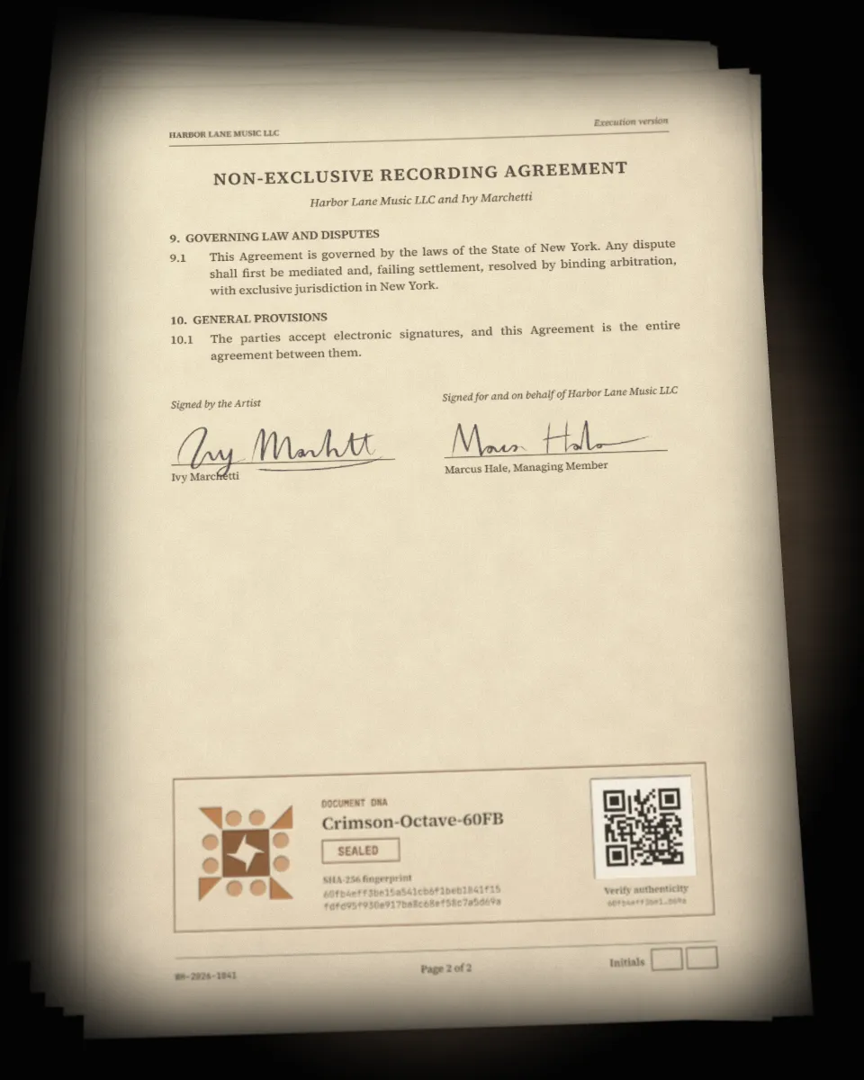 Every signed agreement, filed together on one pile.